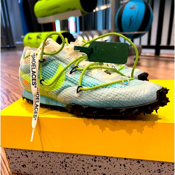 Nike X Off-White Waffle Racer SP Vivid Sky size 7 - Picture 2 of 10